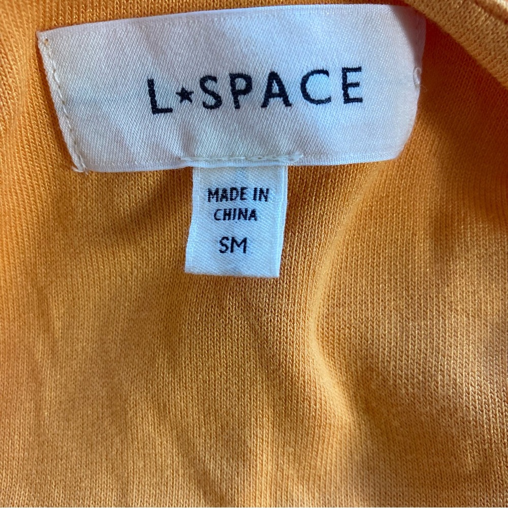 L*SPACE Aya Maxi Dress Orange Mango Size S NWOT - Picture 9 of 9